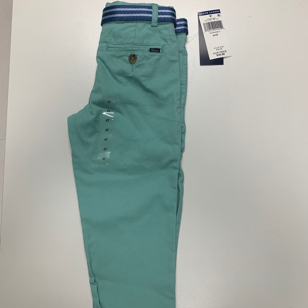 Polo Ralph Lauren Boys size 4/4t teal pants